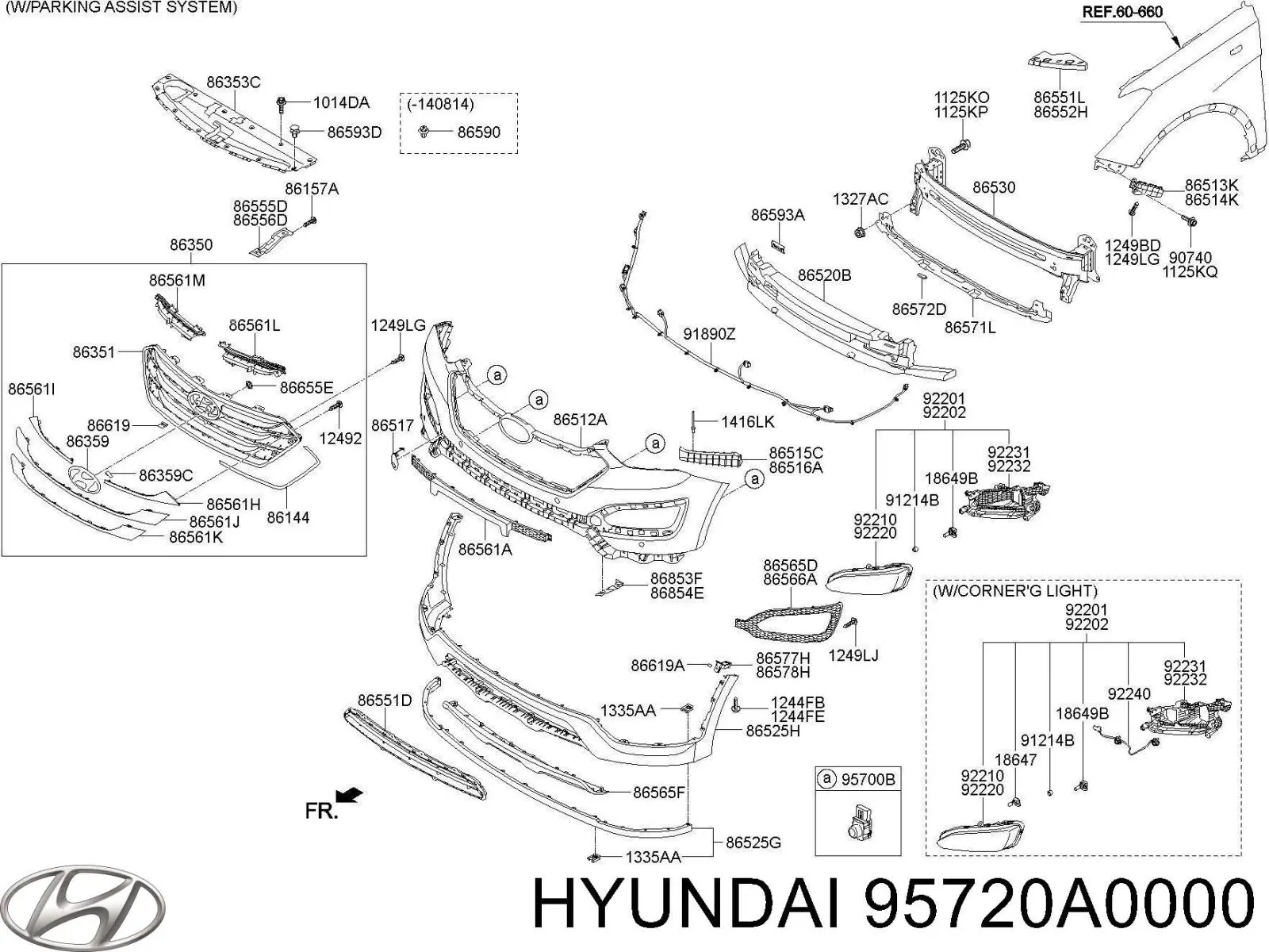 Датчик сигналізації паркування (парктронік), задній Hyundai/Kia 95720A0000 ціна, від 91.88 USD