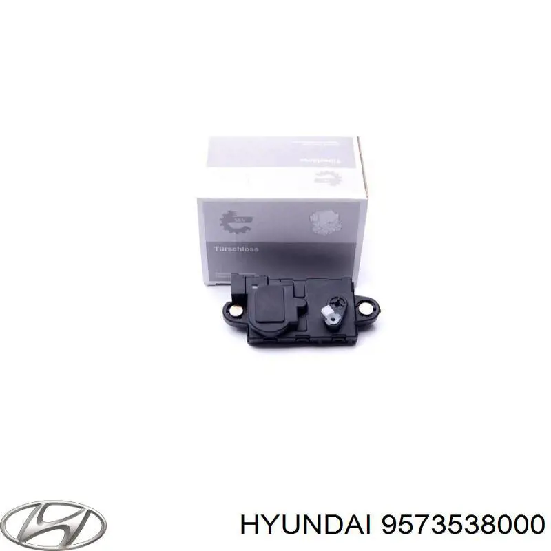 9573538000 Hyundai/Kia мотор-привід відкр/закр. замка двері, передньої, лівої