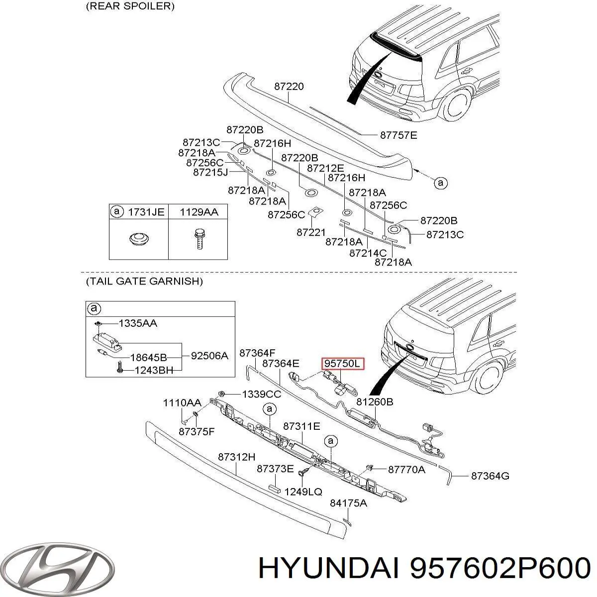  Hyundai/Kia 957602P600 ціна, від 114.84 USD