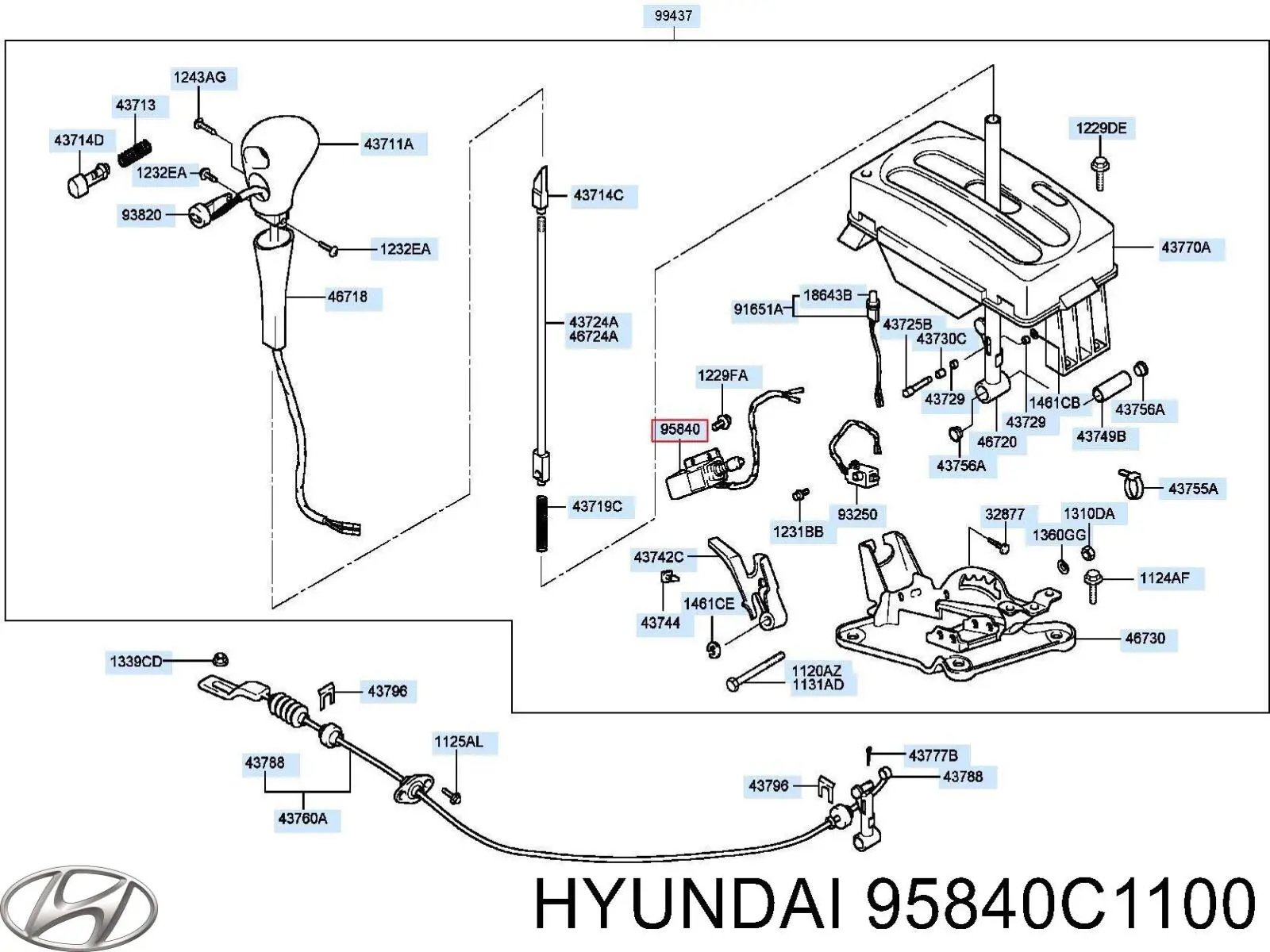  Hyundai/Kia 95840C1100 ціна, від 114.02 USD
