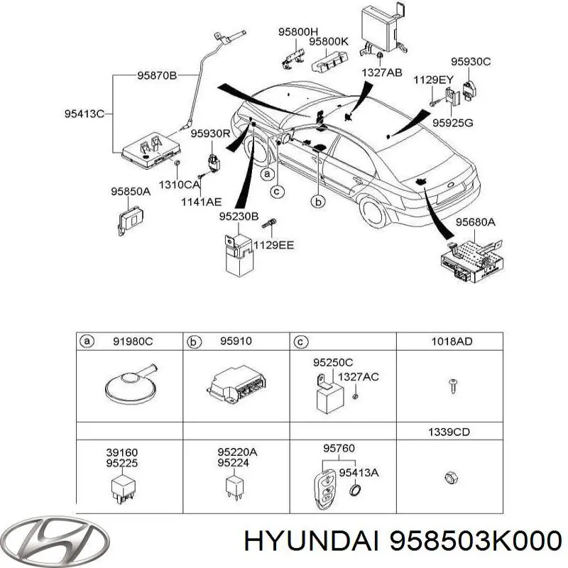 Купити 958503K000 Hyundai/Kia 