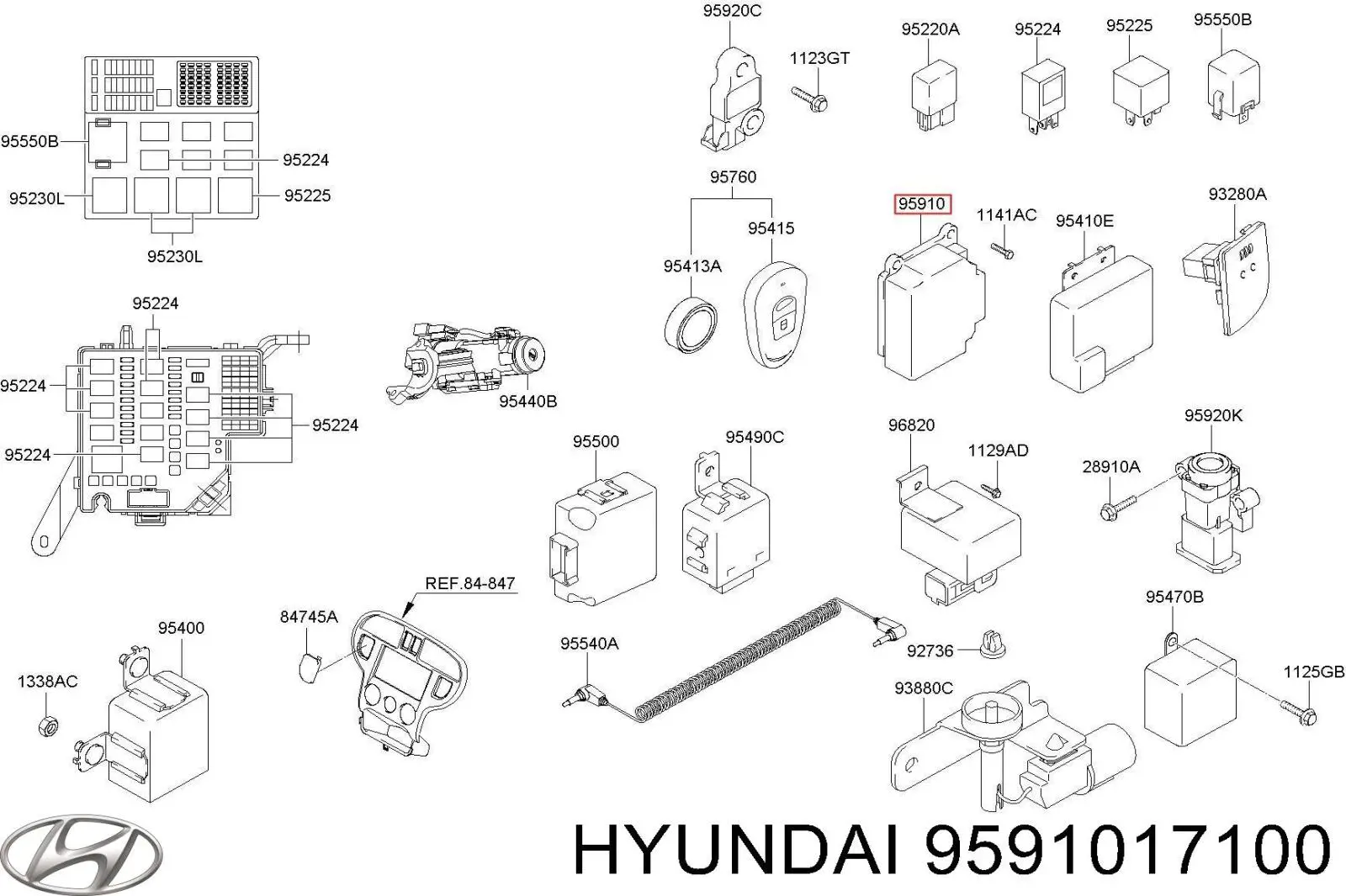  9591017100 Hyundai/Kia