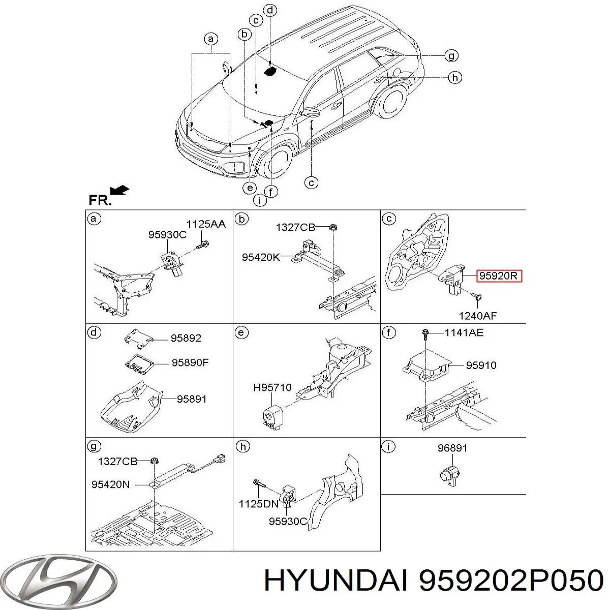 Датчик Ейрбег передній Hyundai/Kia 959202P050 ціна, від 5.64 USD