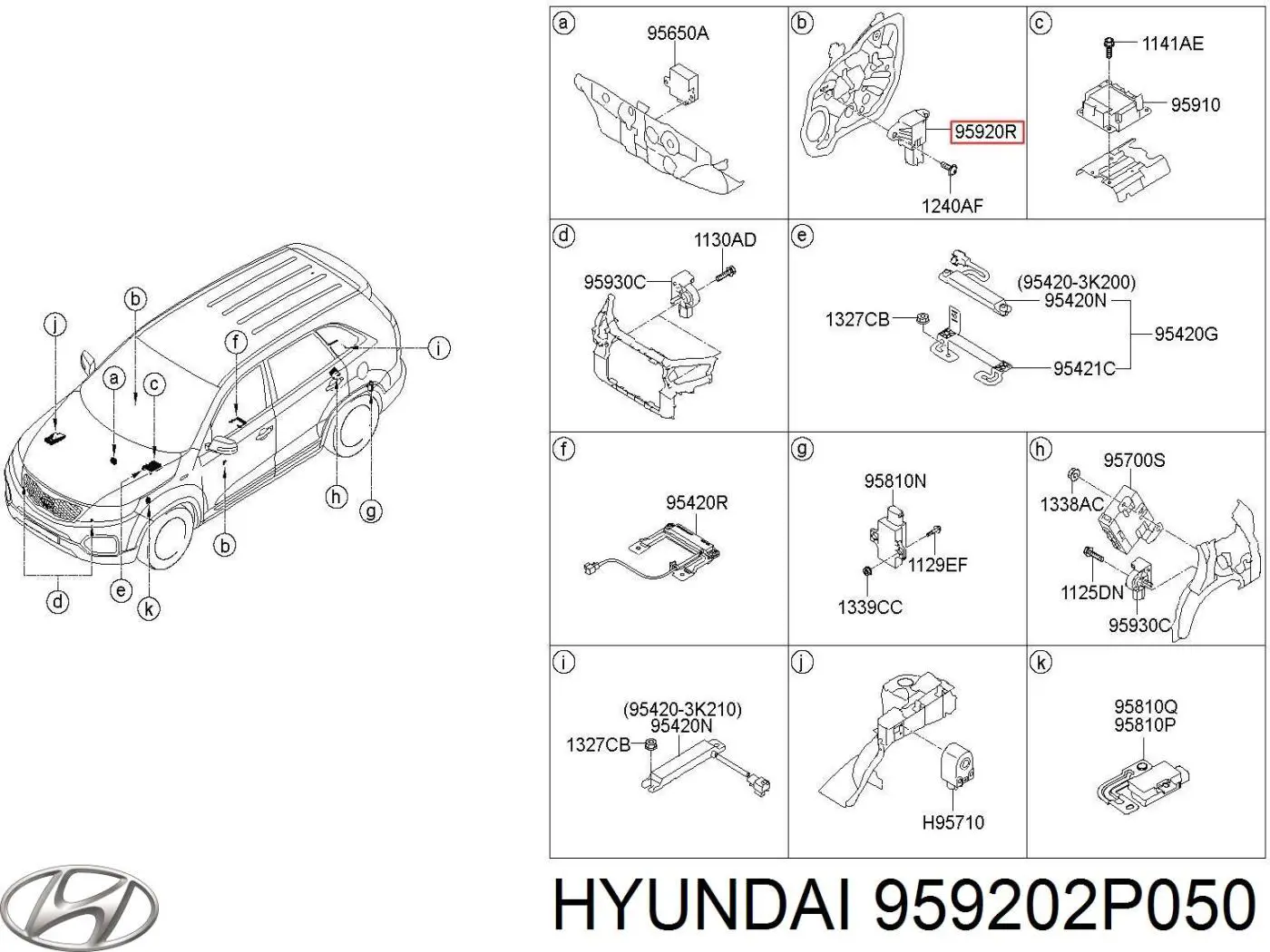  959202P050 Hyundai/Kia