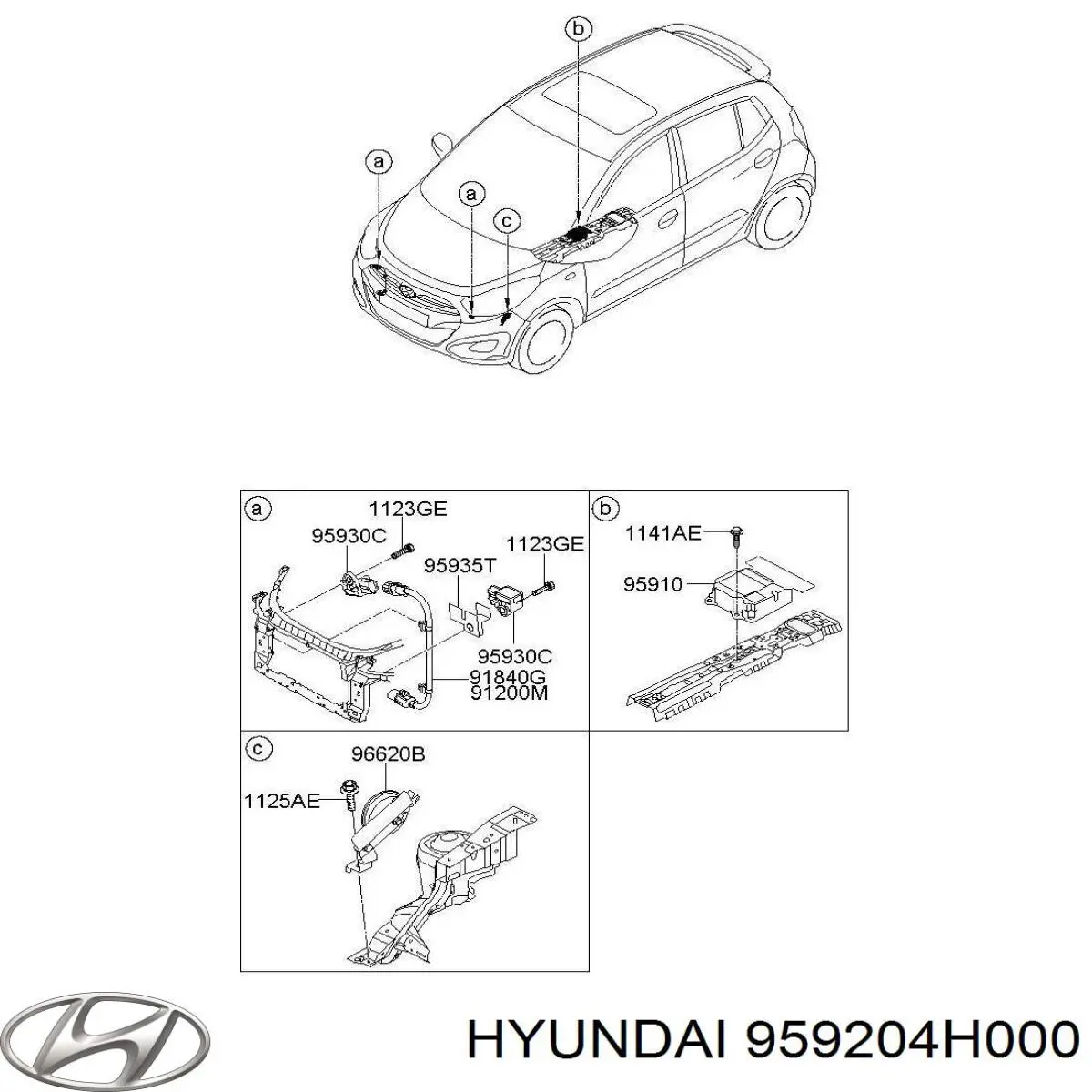  Hyundai/Kia 959204H000 ціна, від 4.06 USD