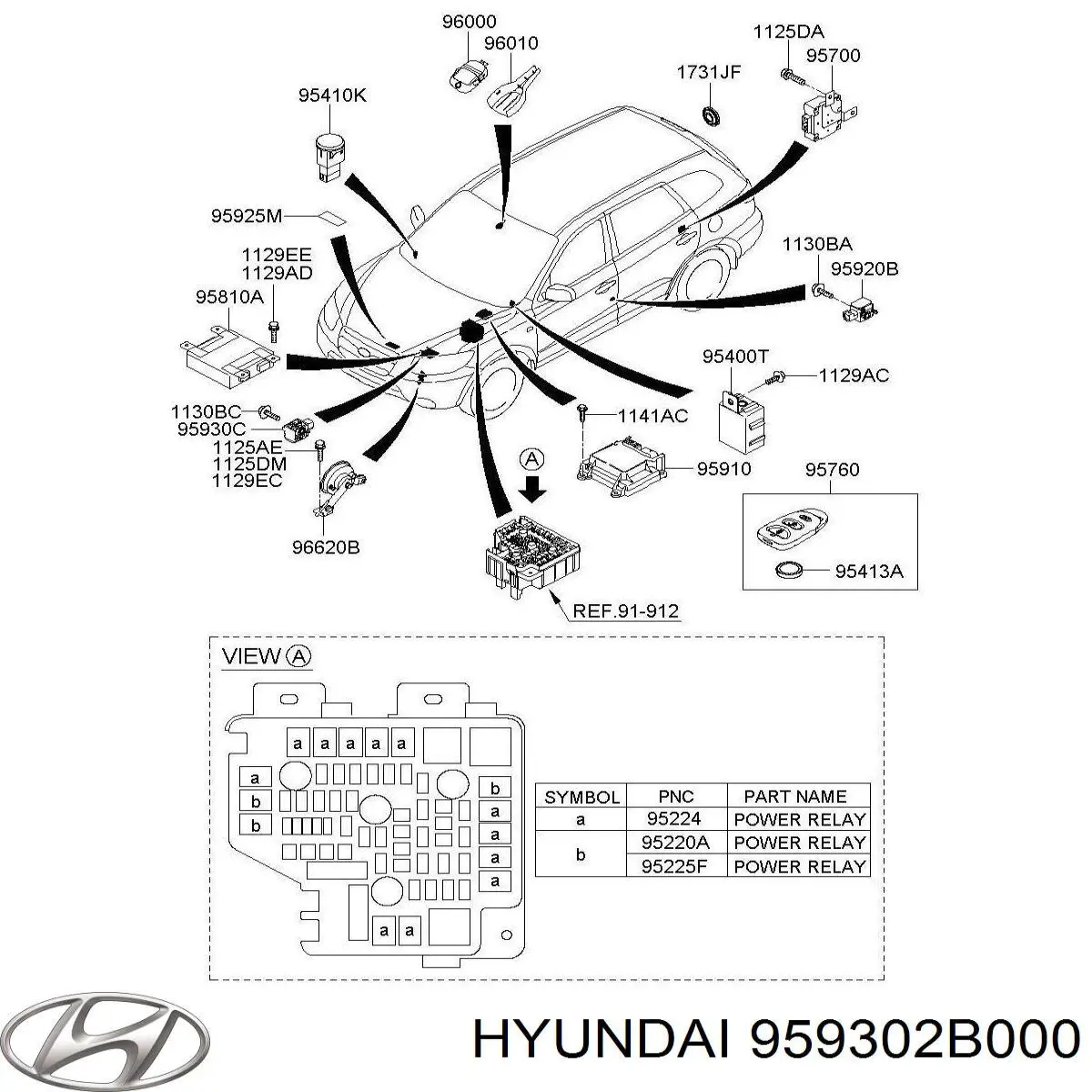 959302B000 Hyundai/Kia Датчик Ейрбег передній