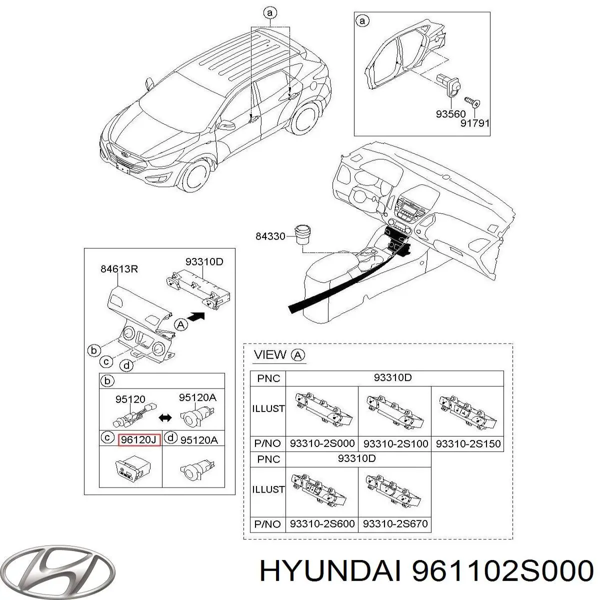 961102S000 Hyundai/Kia 