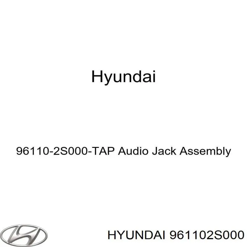  Hyundai/Kia 961102S000 ціна, від 12.67 USD