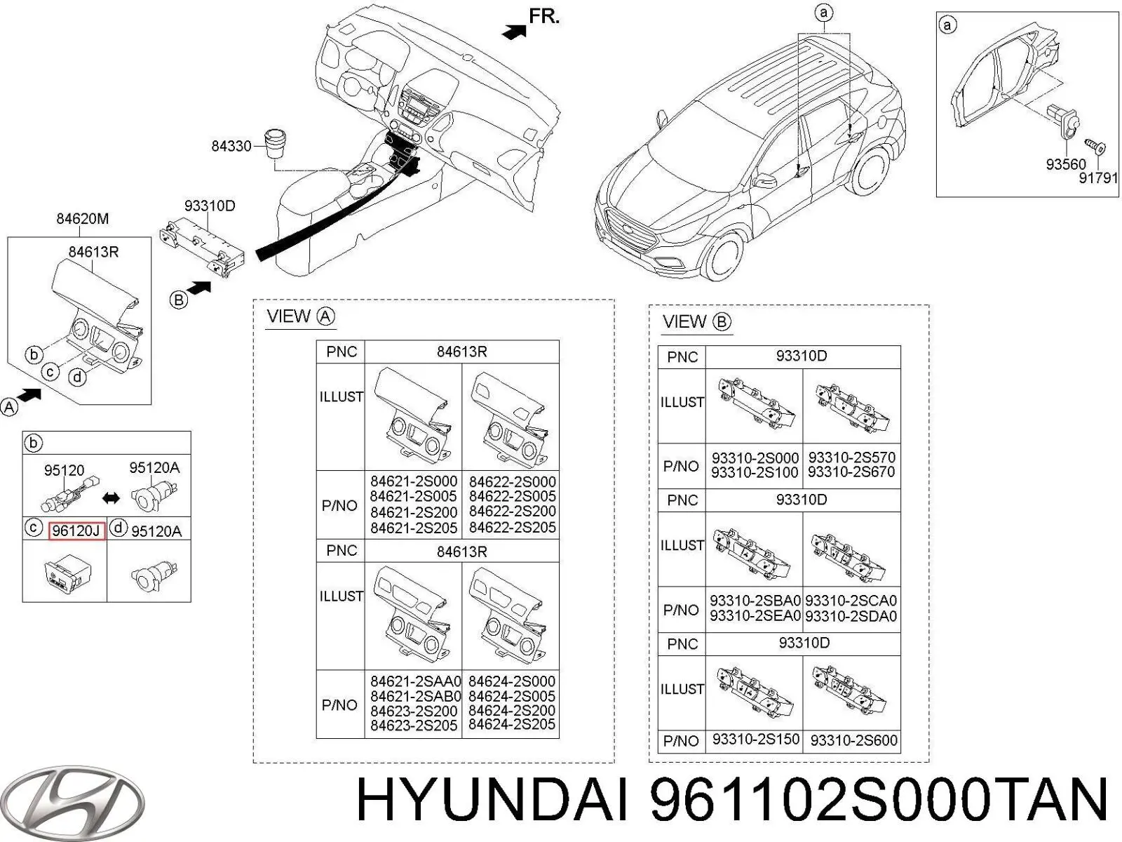 961102S000TAN Hyundai/Kia 