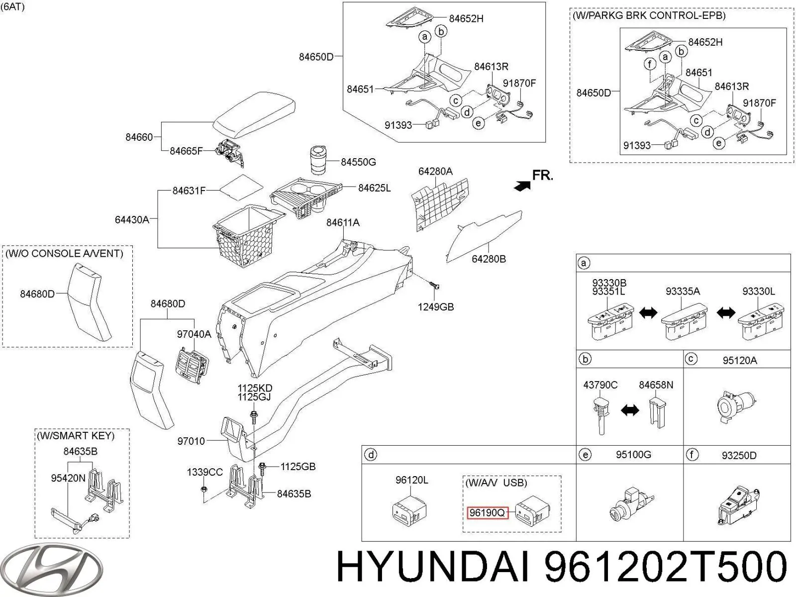  Hyundai/Kia 961202T500 ціна, від 8.29 USD