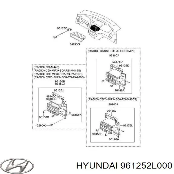 Купити 961252L000 Hyundai/Kia 