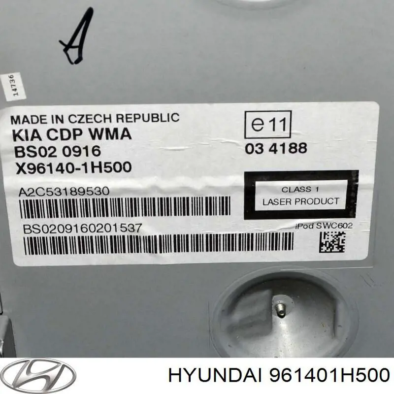 Купити 961401H500 Hyundai/Kia Магнітола