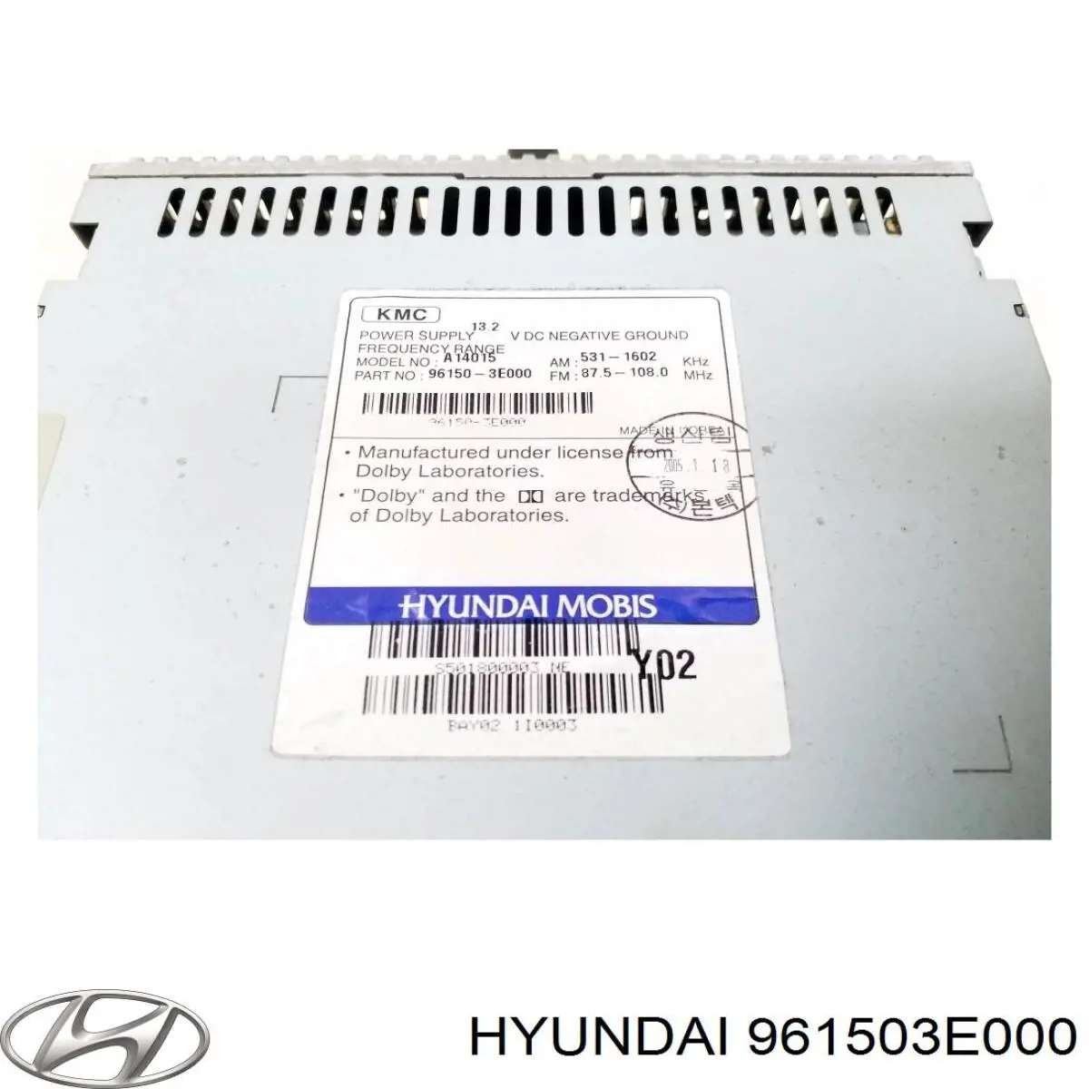  Hyundai/Kia 961503E000 ціна, від 26.93 USD