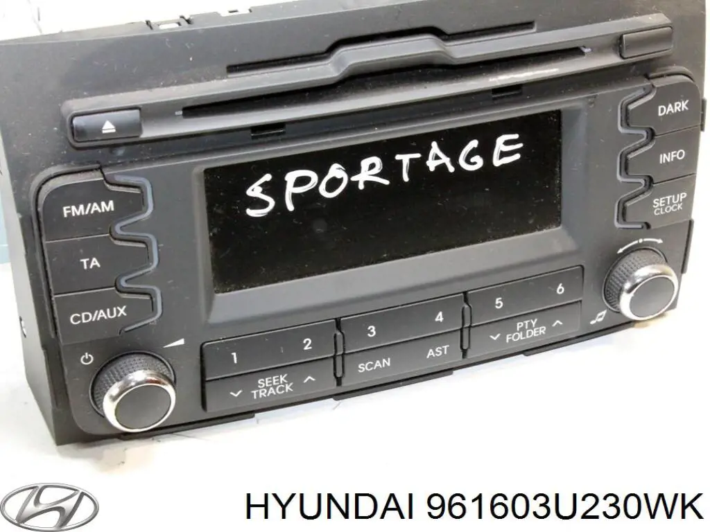 961603U230WK Hyundai/Kia магнітола (радіо am/fm)