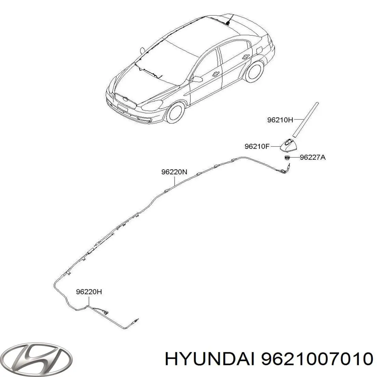 Купити Антена Hyundai I10  PA