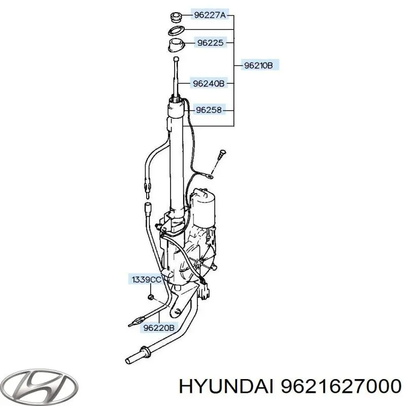  Hyundai/Kia 9621627000 ціна, від 0.69 USD