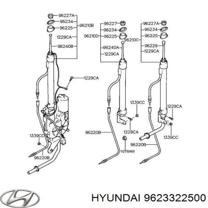 Шток антени Hyundai/Kia 9623322500 ціна, від 20.61 USD