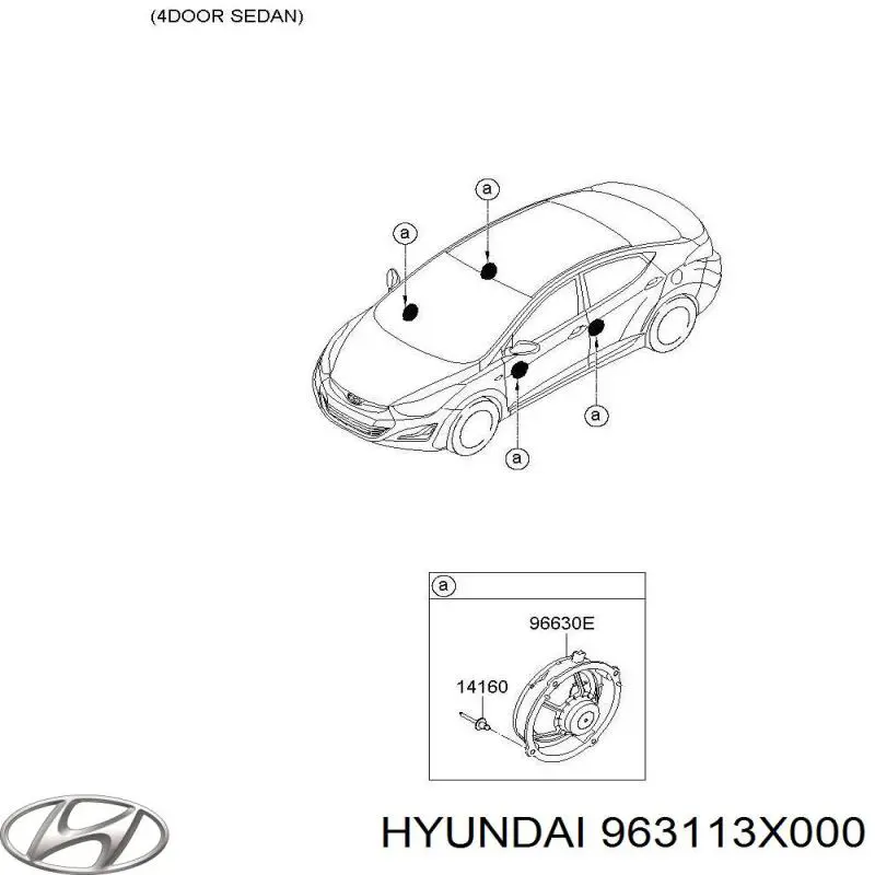  Hyundai/Kia 963113X000 ціна, від 4.45 USD