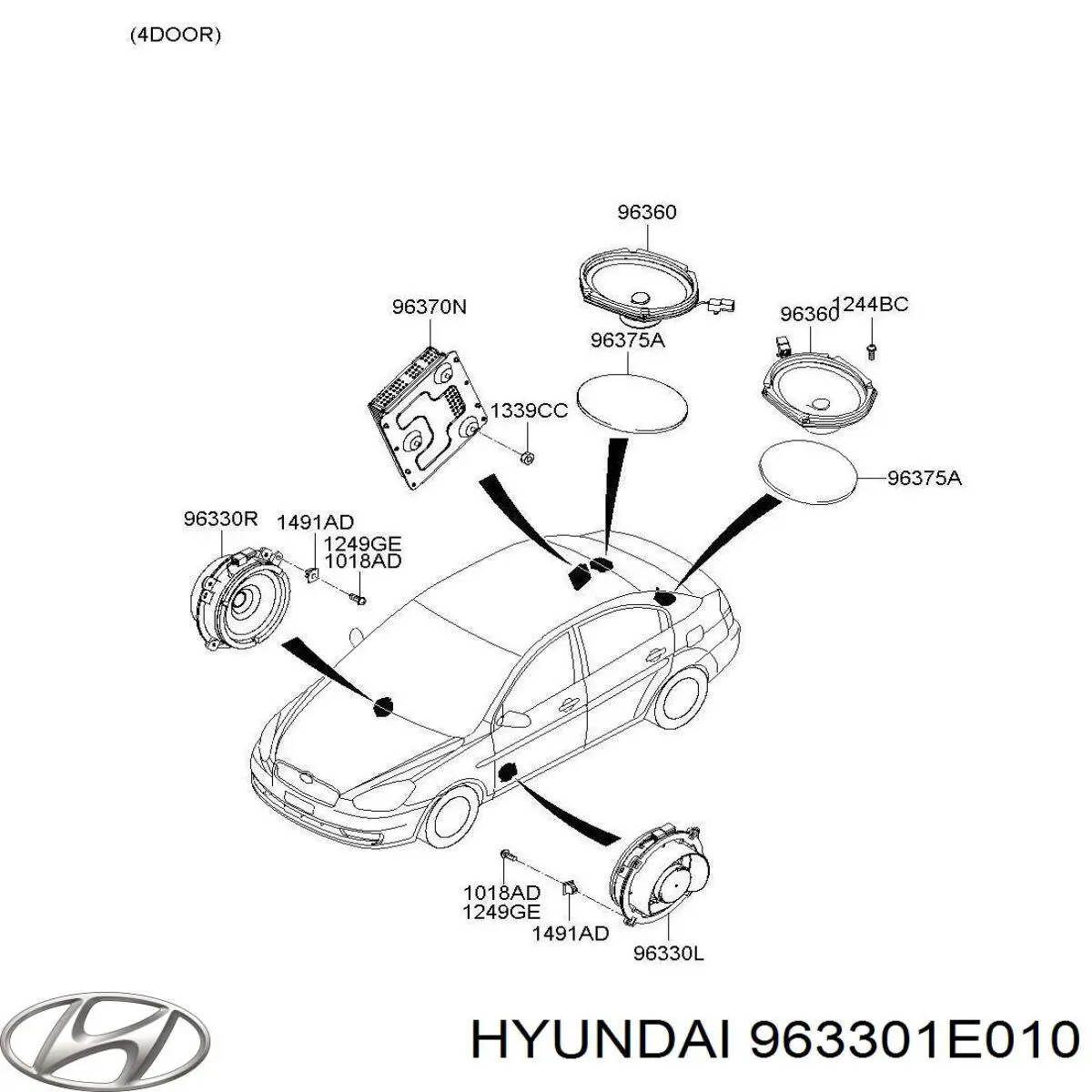  963301E010 Hyundai/Kia