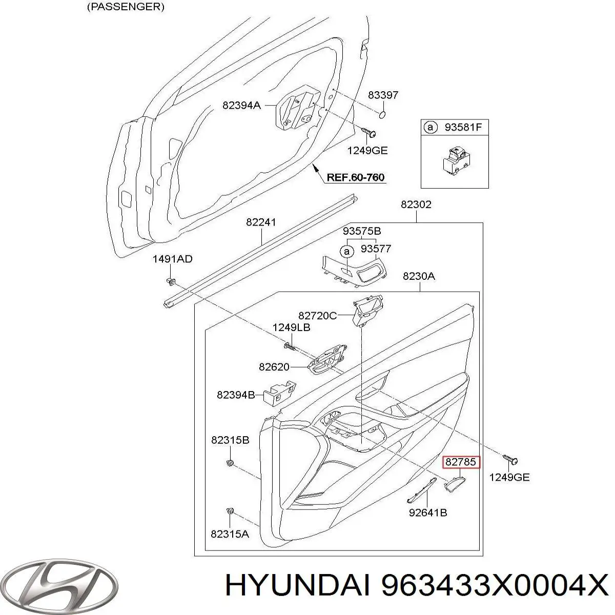  963433X0004X Hyundai/Kia