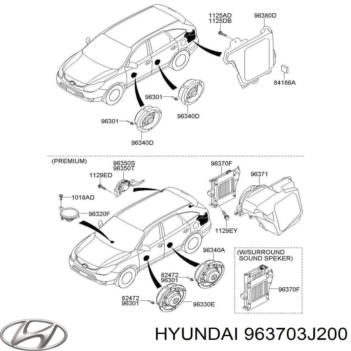  Hyundai/Kia 963703J200 ціна, від 121.02 USD