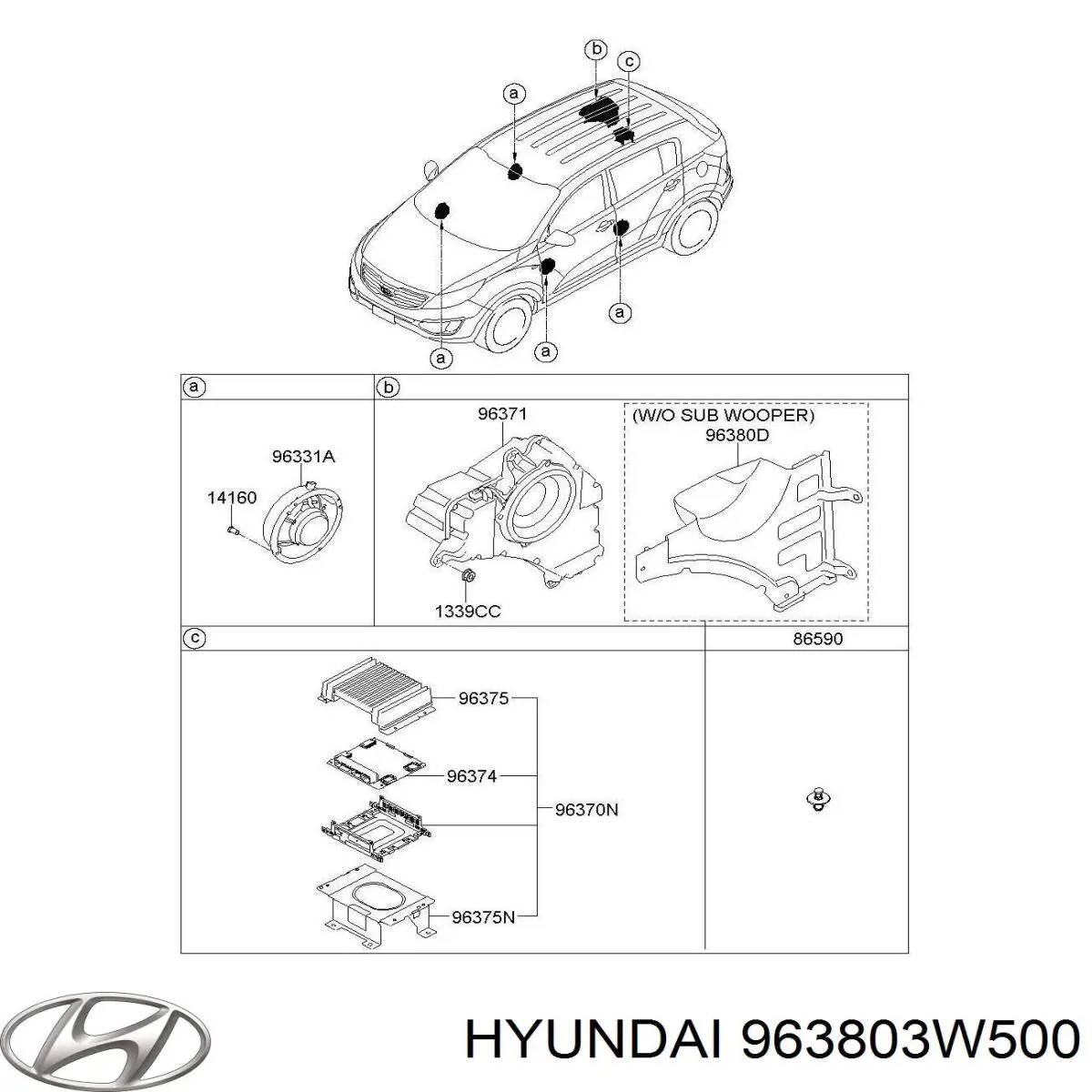 963803W500 Hyundai/Kia 