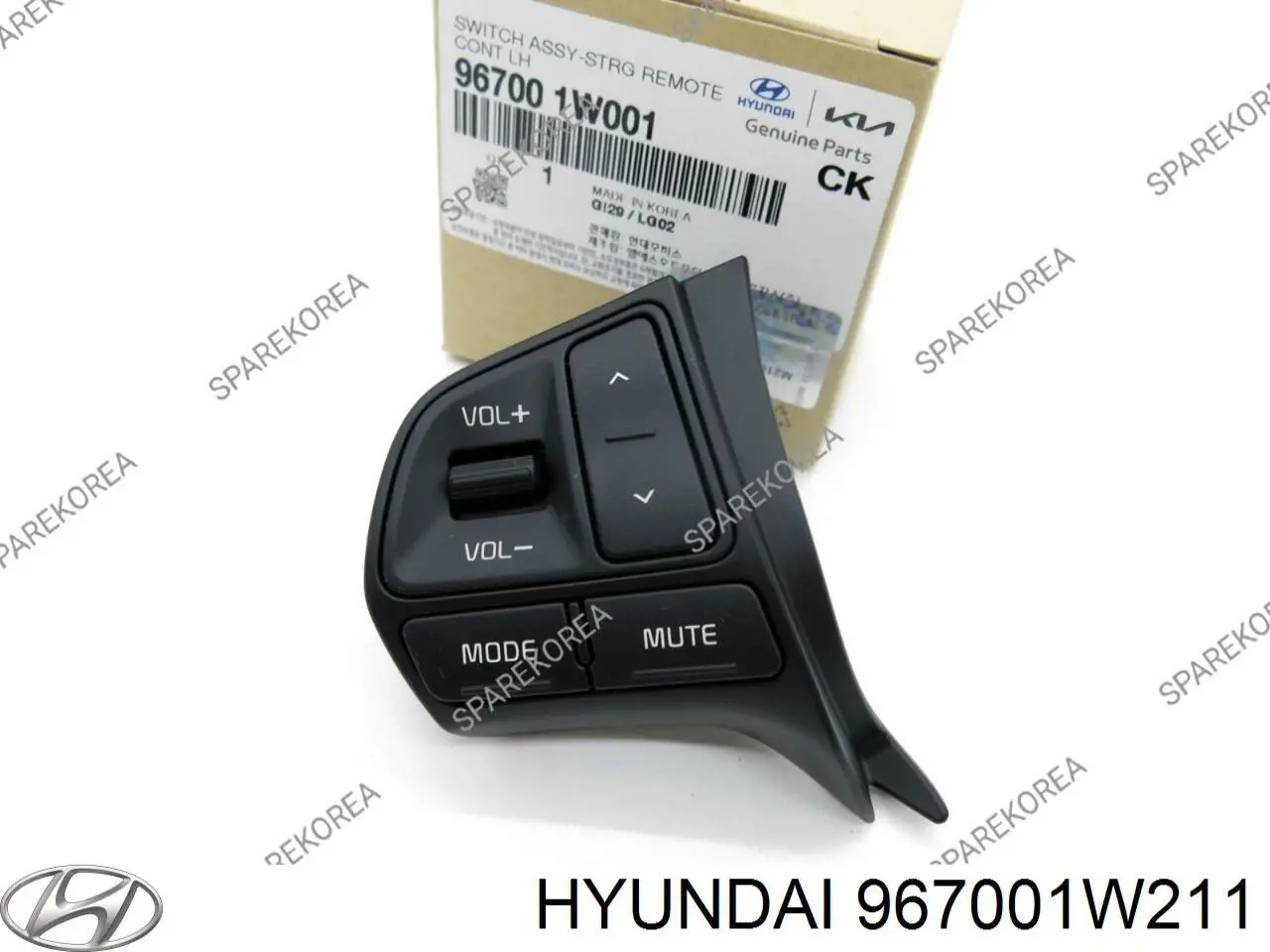 967001W211 Hyundai/Kia Блок кнопкових перемикачів кермового колеса