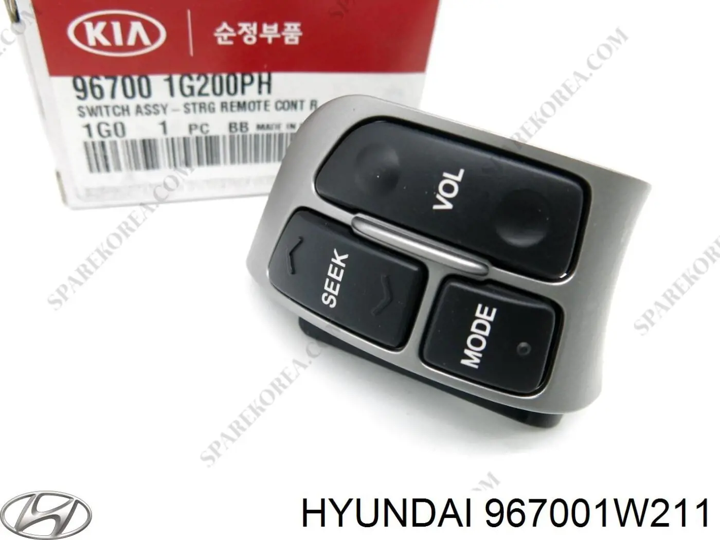 Блок кнопкових перемикачів кермового колеса Hyundai/Kia 967001W211 ціна, від 51.93 USD