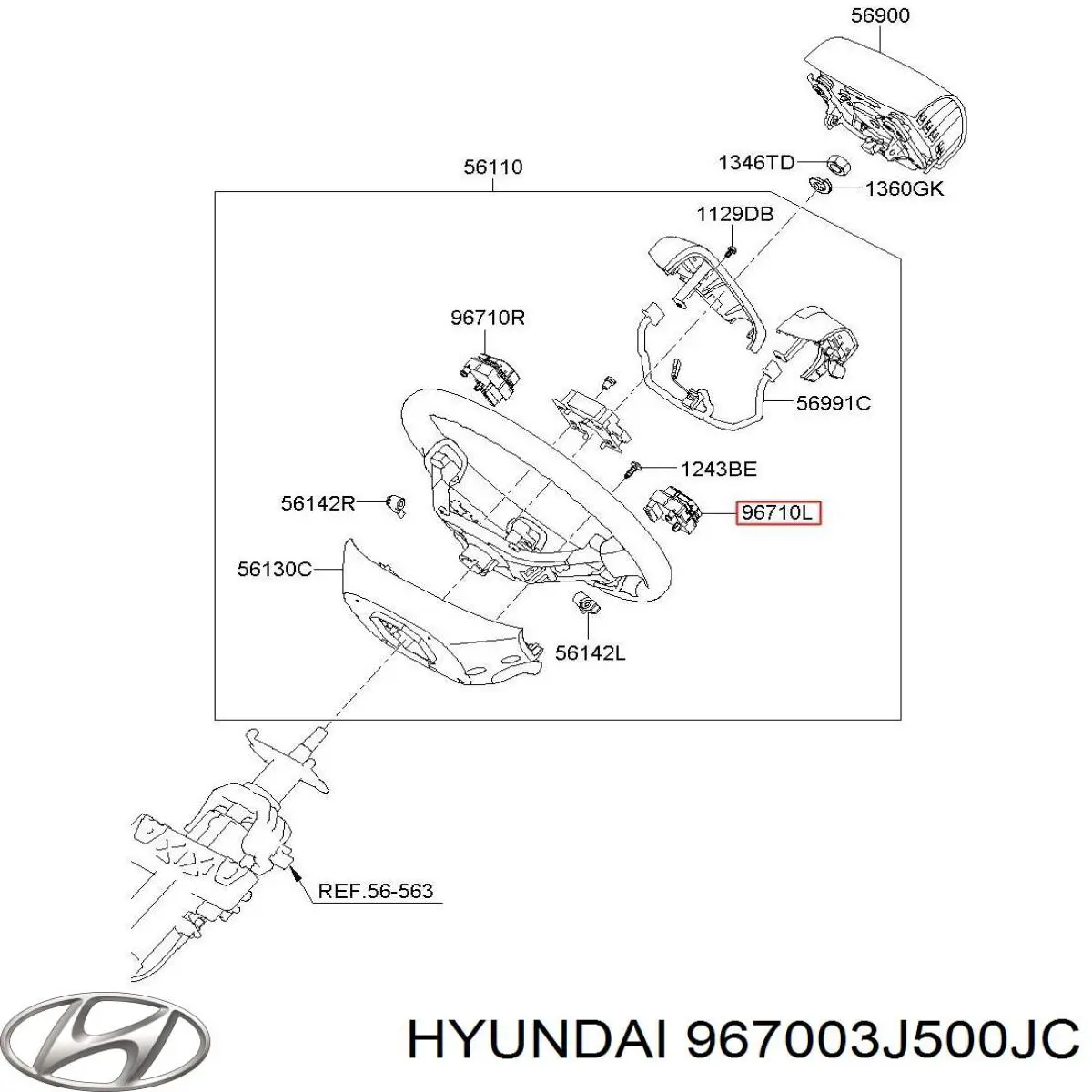  967003J500JC Hyundai/Kia