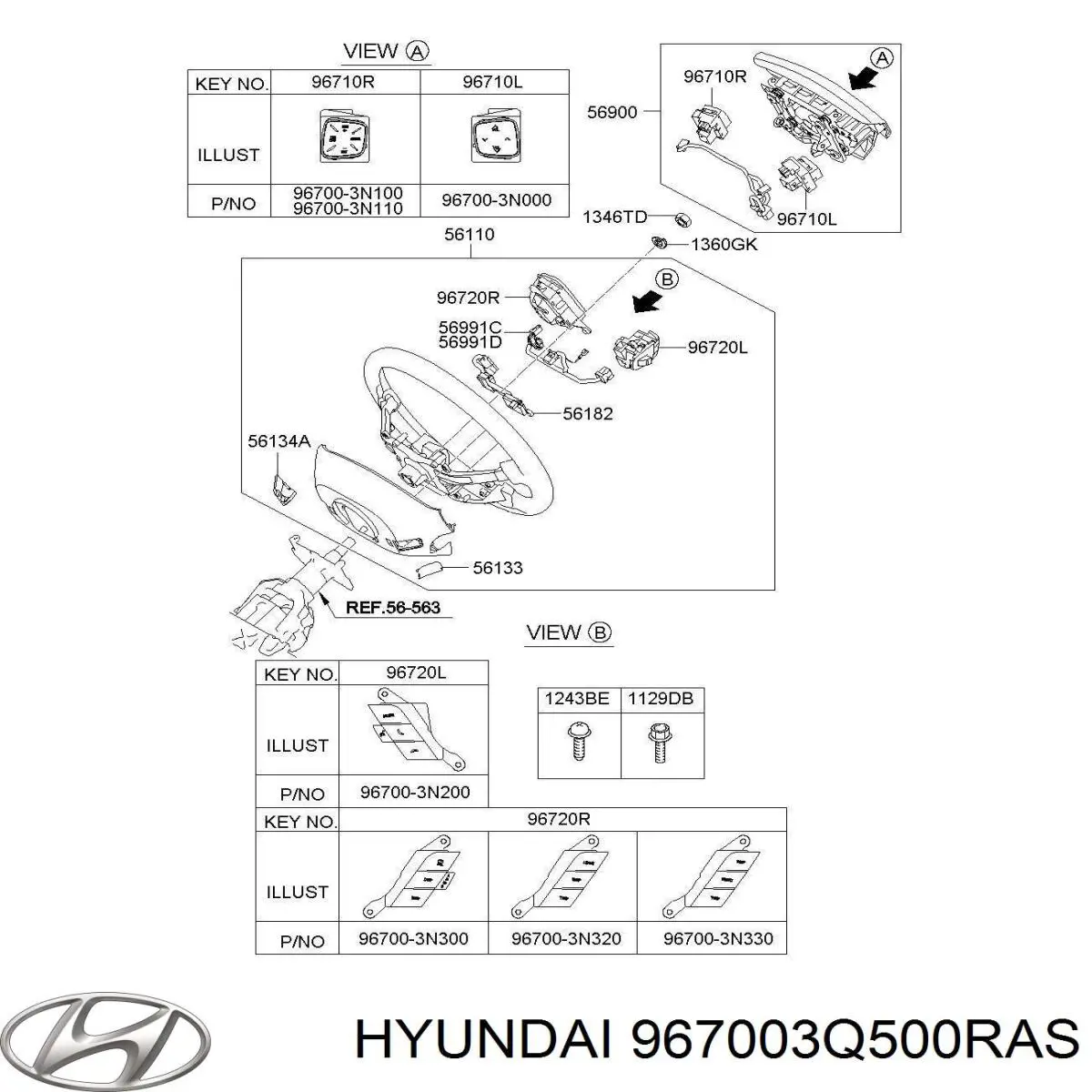  967003Q500RAS Hyundai/Kia