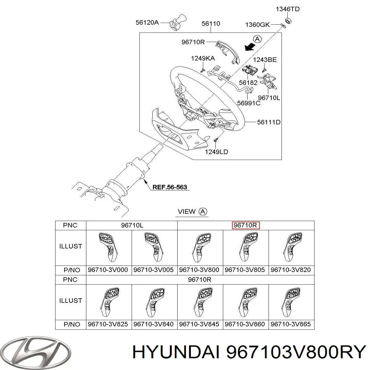 967103V800RY Hyundai/Kia 