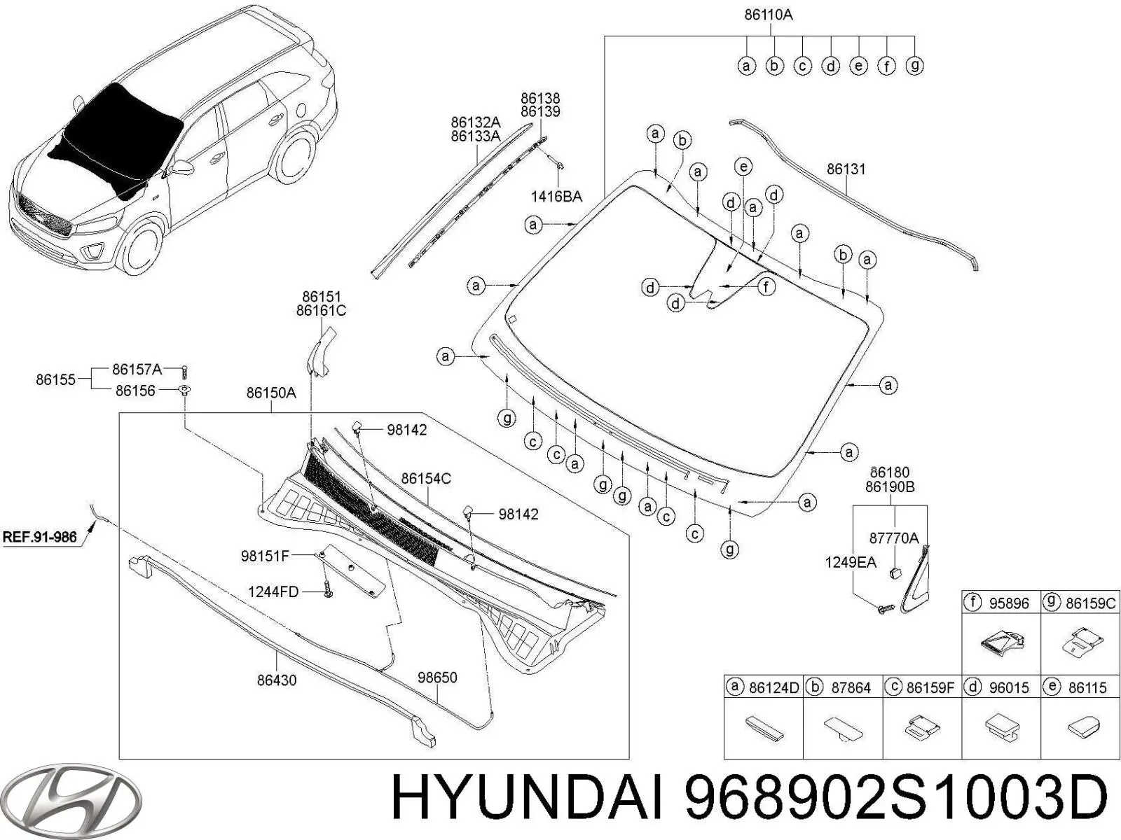 Купити 968902S1003D Hyundai/Kia Датчик сигналізації паркування (парктронік), задній бічній