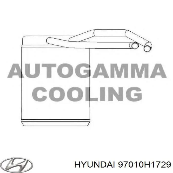 Радіатор пічки (обігрівача) Hyundai/Kia 97010H1729 ціна, від 42.20 USD