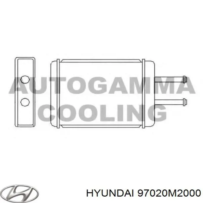 Радіатор пічки (обігрівача) Hyundai/Kia 97020M2000 ціна, від 23.73 USD
