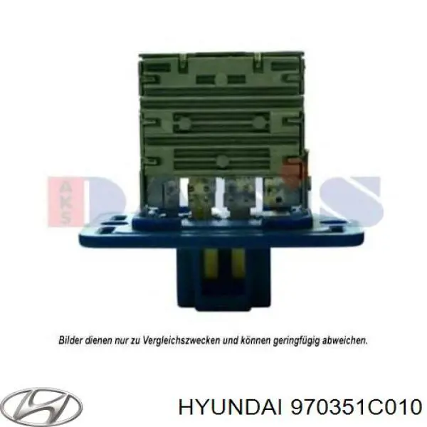 Резистор обігрівача Hyundai/Kia 970351C010 ціна, від 10.13 USD