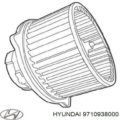 9710938000 Hyundai/Kia Електромотор пічки