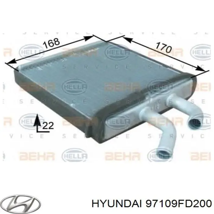 97109FD200 Hyundai/Kia Електромотор пічки