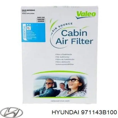 Фільтр салону 971143B100 Hyundai/Kia