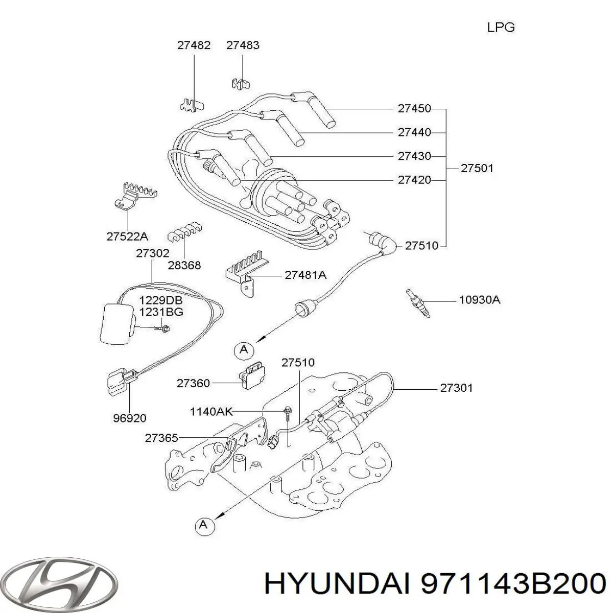 Повітряний фільтр салону Hyundai/Kia 971143B200