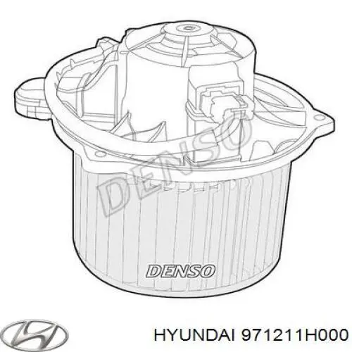 Двигун вентилятора пічки (обігрівача салону) Hyundai/Kia 971211H000 ціна, від 19.00 USD