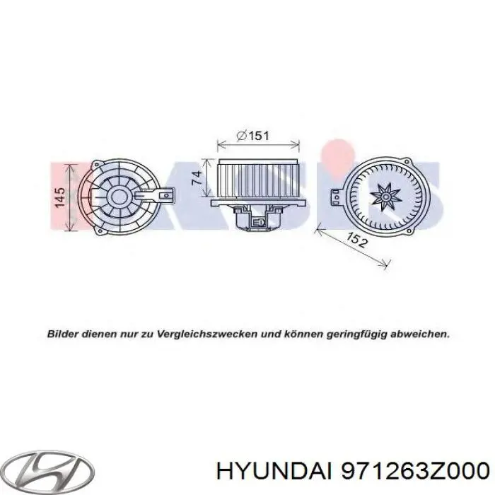  Двигун вентилятора пічки (обігрівача салону) Hyundai I40 