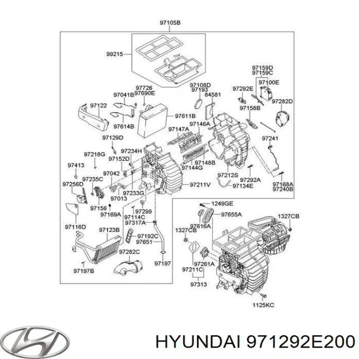 Рамка фільтра салону Hyundai/Kia 971292E200 ціна, від 19.00 USD
