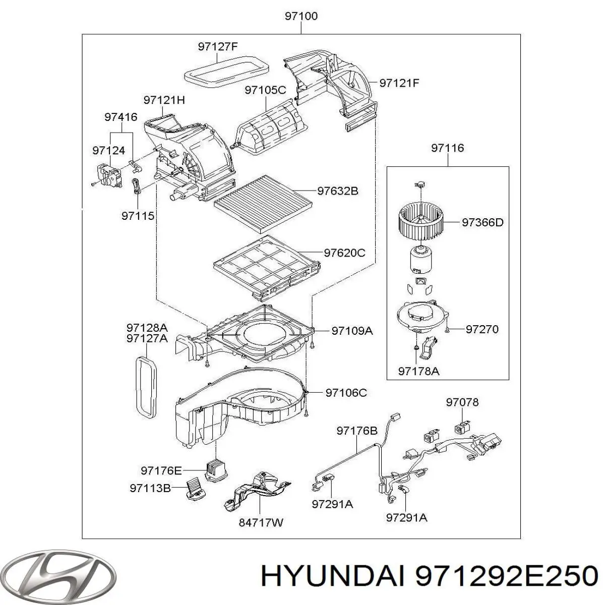 Рамка фільтра салону Hyundai Tucson (Хендай Таксон)
