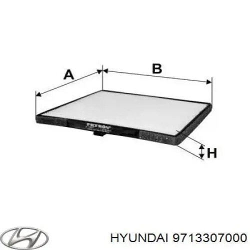 Фільтр повітряний обігрівача Hyundai/Kia 9713307000 ціна, від 4.70 USD