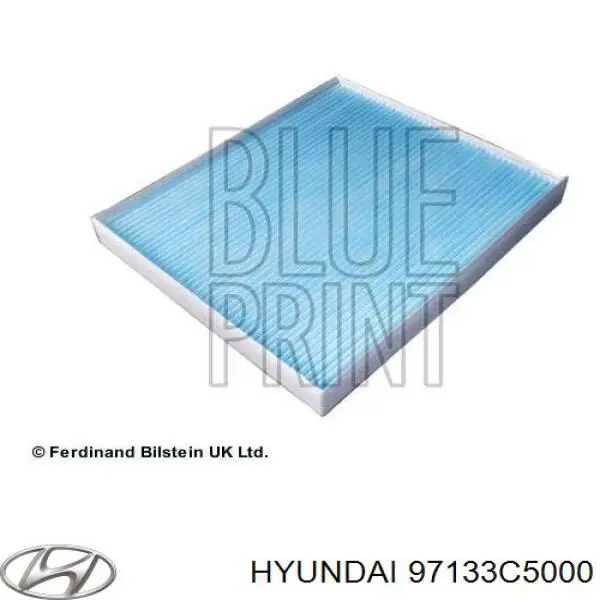 Фільтр повітряний обігрівача Hyundai/Kia 97133C5000 ціна, від 10.93 USD