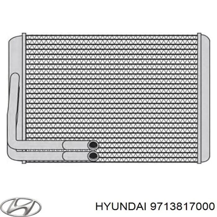 Радіатор пічки (обігрівача) 9713817000 Hyundai/Kia