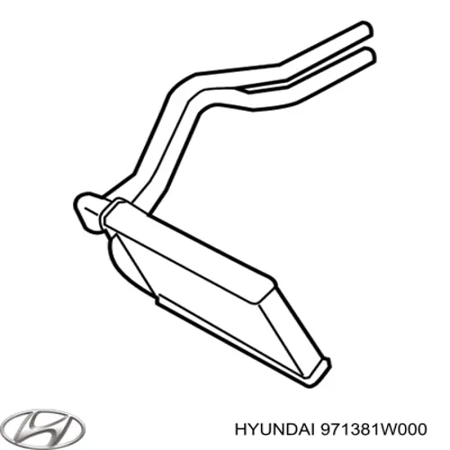 971381W000 Hyundai/Kia Радіатор опалювача салону
