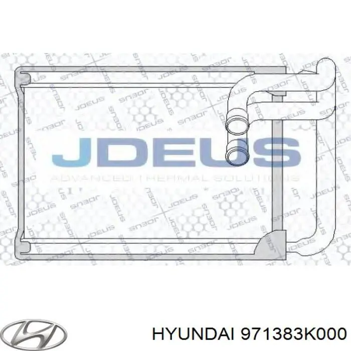 Радіатор пічки 971383K000 Hyundai/Kia
