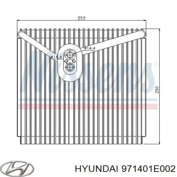 971401E002 Hyundai/Kia радіатор кондиціонера салонний, випарник