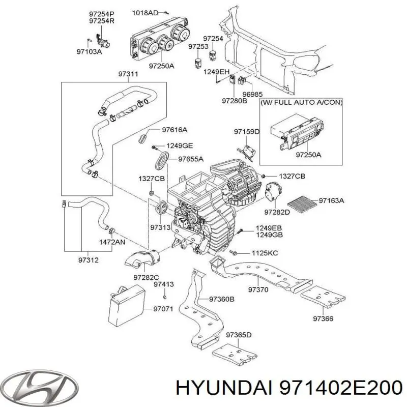  Радіатор кондиціонера салонний, випарник Hyundai Tucson 